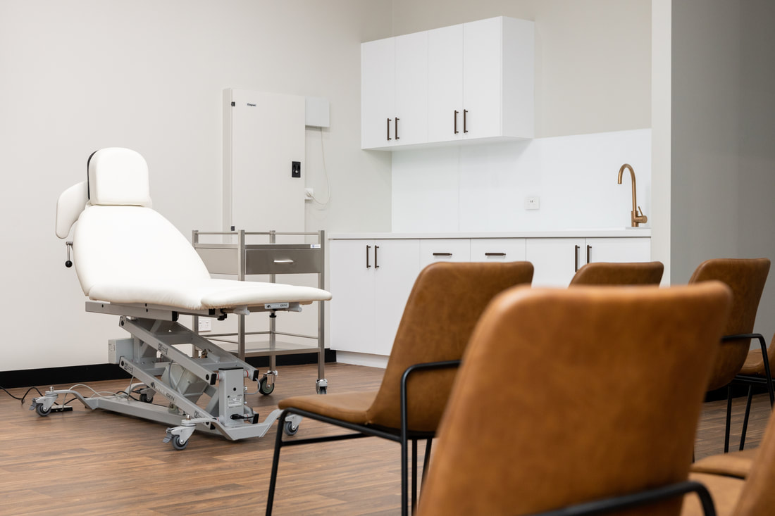 patient chair for demonstration purposes at skillsbox clinical space in east fremantle