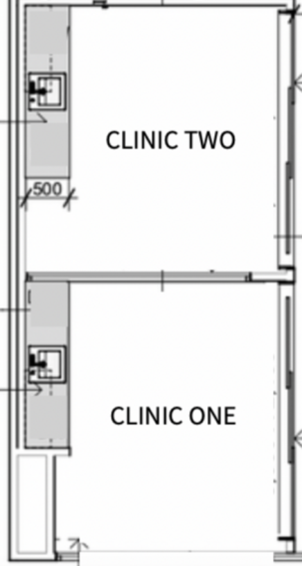 floor plans of SkillsBox clinic rooms